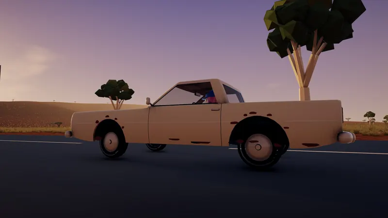 The old ute at dusk